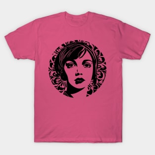 Retro Mod Girl T-Shirt